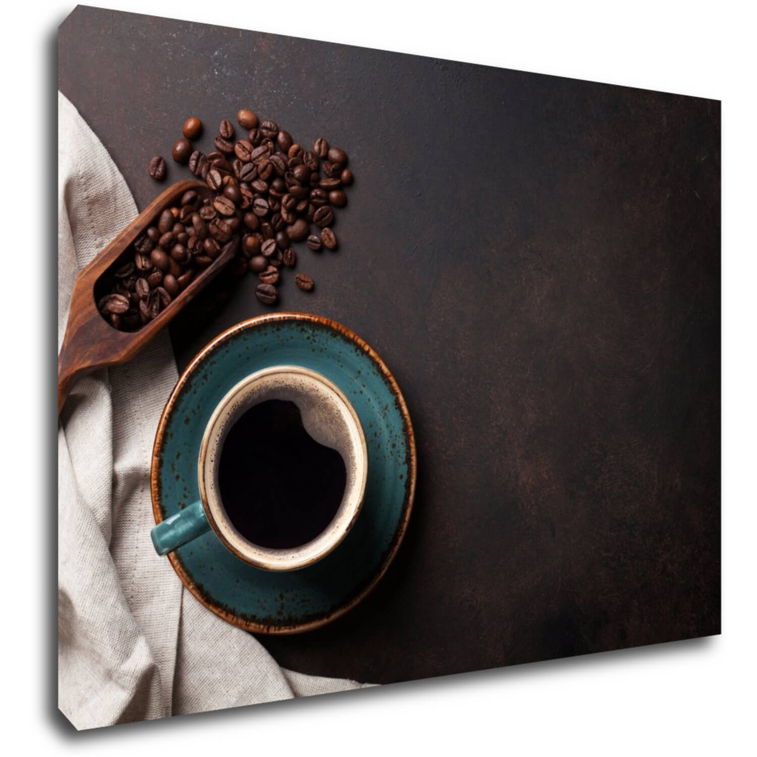 Obraz Modrý šálek kávy - 70 x 50 cm