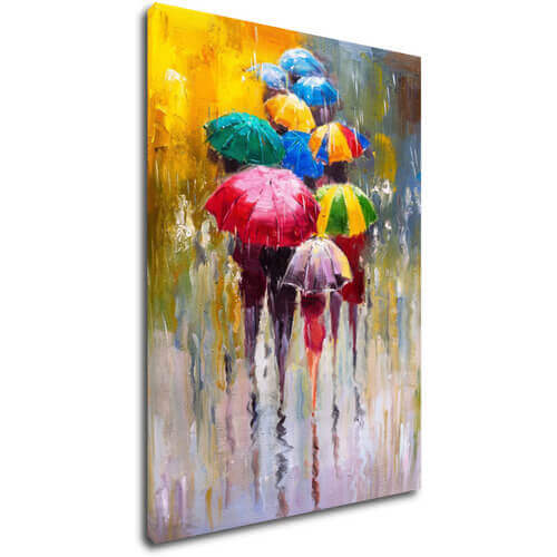 Obraz Barevné deštníky - 50 x 70 cm