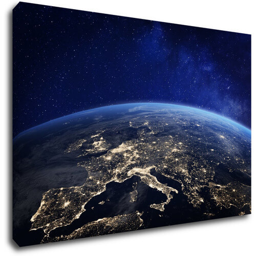 Obraz Země v noci - 60 x 40 cm