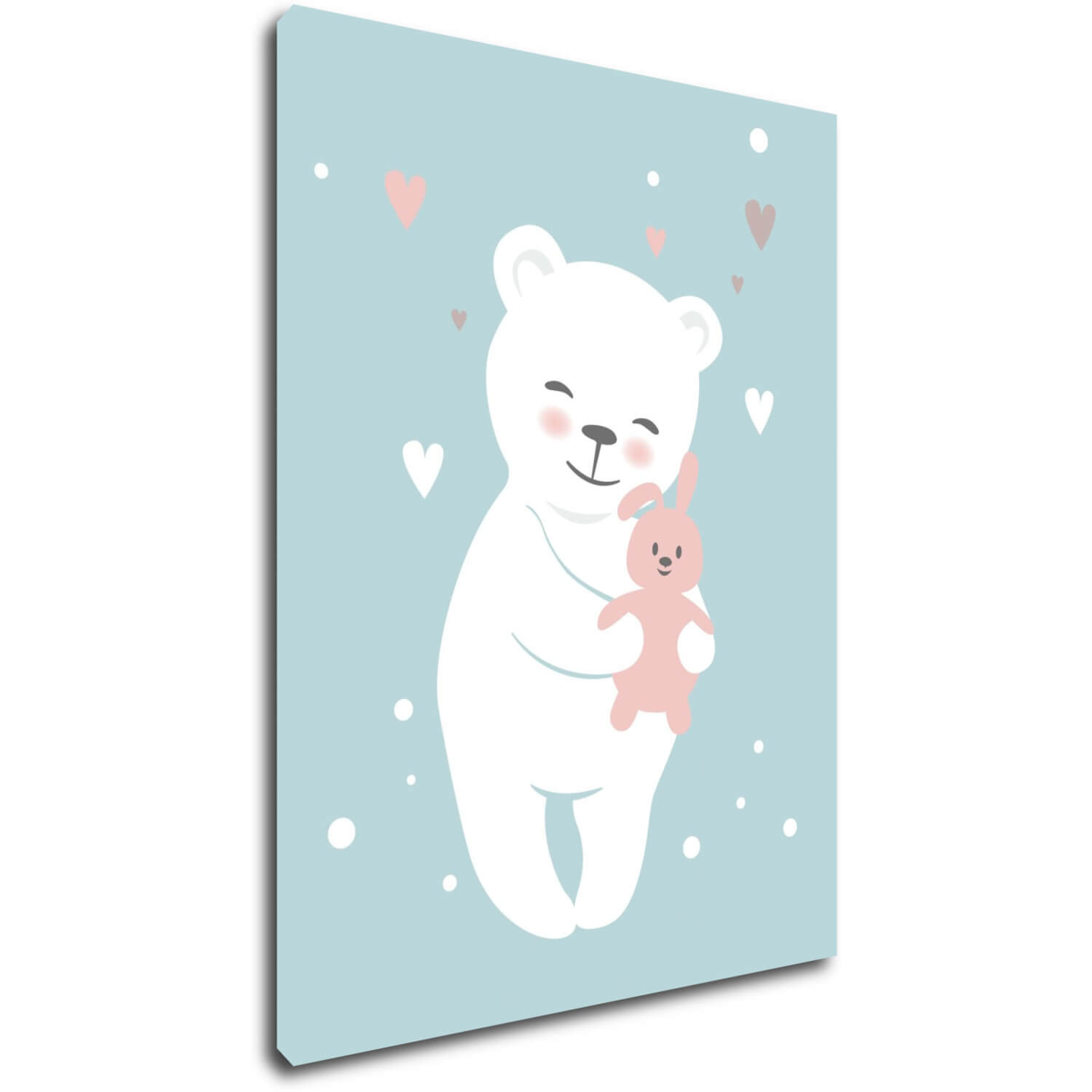 Obraz White cute bear - 30 x 40 cm