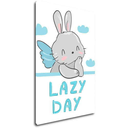 Obraz Blue and grey bunny