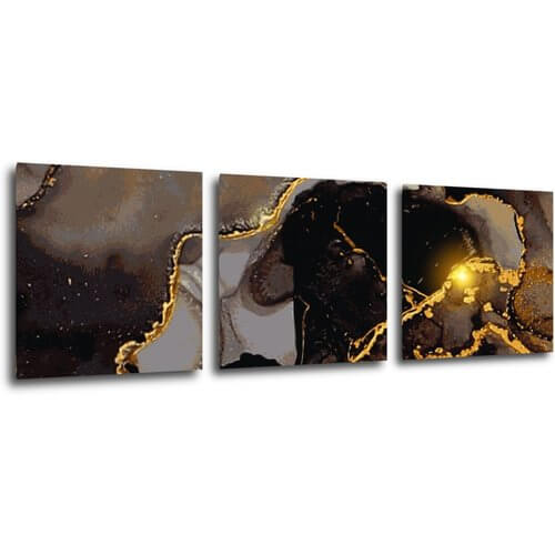 Obraz Abstrakt lesklý - 90 x 30 cm (3 dílný)