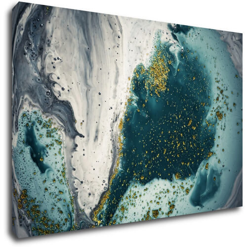 Obraz Abstrakt modrý - 90 x 60 cm