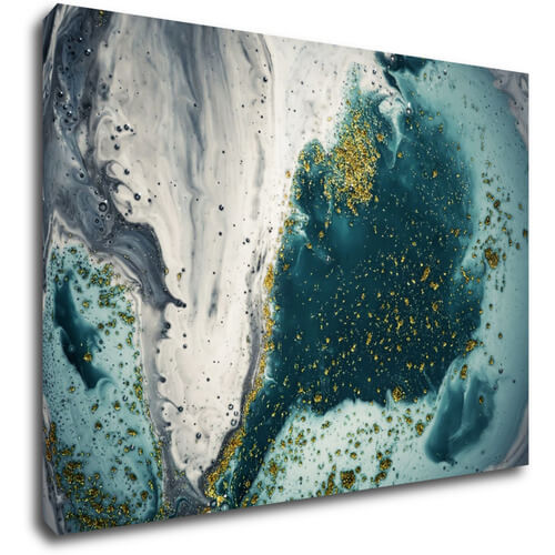 Obraz Abstrakt modrý - 70 x 50 cm