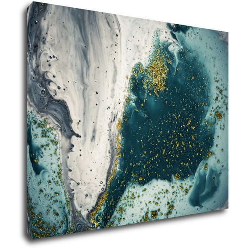 Obraz Abstrakt modrý - 90 x 70 cm