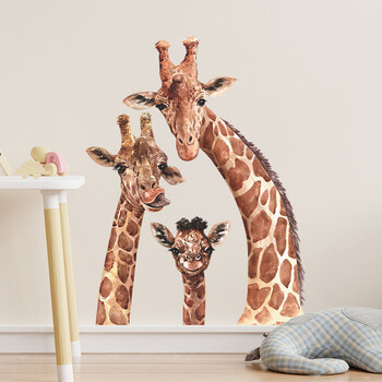 Samolepka do dětského pokoje Roztomilé žirafy